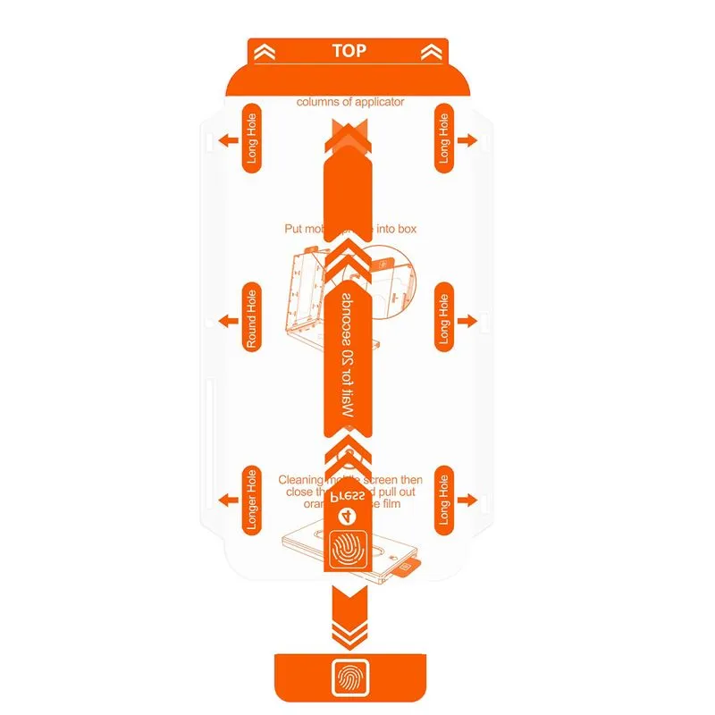 Folie sticla de rezerva pentru kit Mobile Origin Orange Screen Guard Spare compatibila cu iPhone 13 Mini Clear