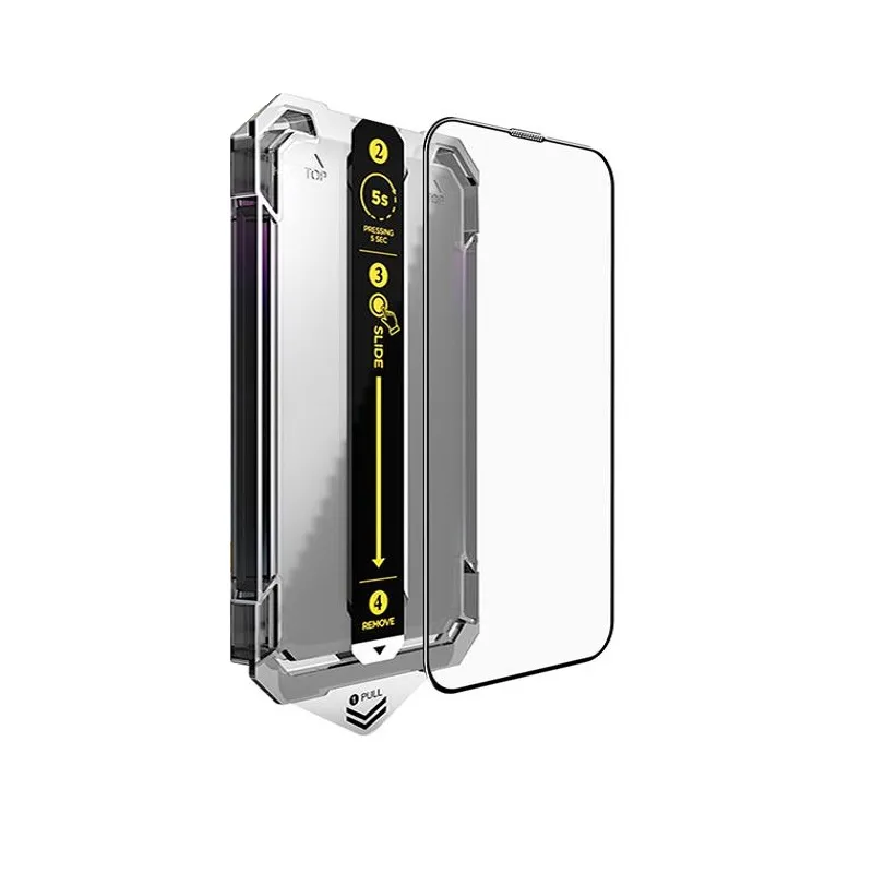 Folie sticla transparenta cu sistem de montare Mobile Origin Screen Guard compatibil cu iPhone 14 Pro