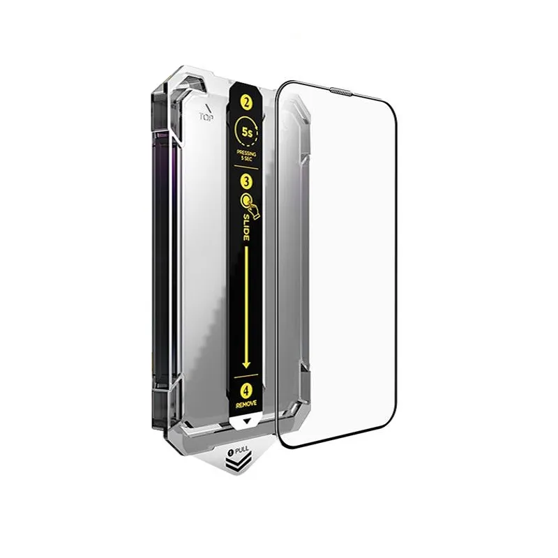 Folie sticla transparenta cu sistem de montare Mobile Origin Screen Guard compatibil cu iPhone 14 Pro Max