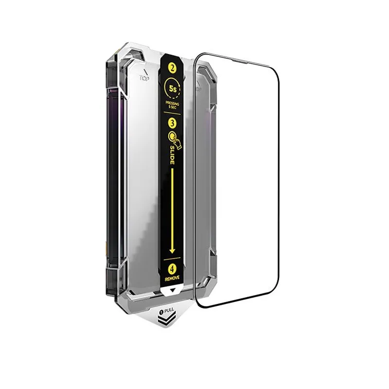 Folie sticla transparenta cu sistem de montare Mobile Origin Screen Guard compatibil cu iPhone 16e / 14 / 13 Pro / 13