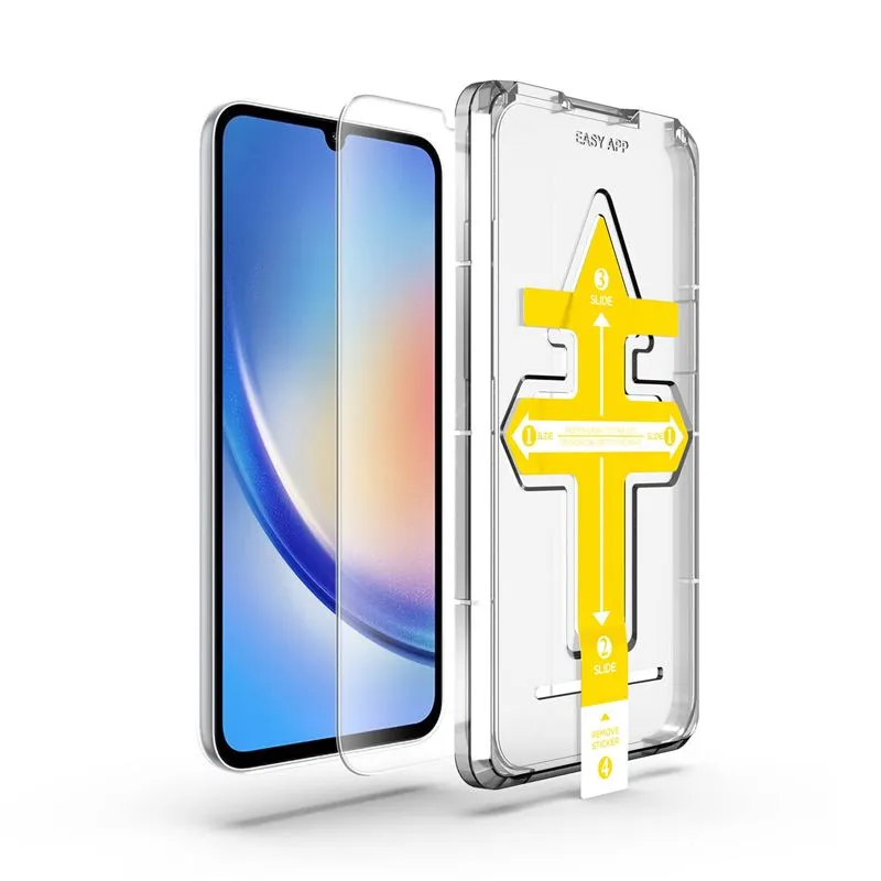 Folie sticla transparenta cu sistem de montare Mobile Origin Screen Guard compatibila cu Samsung Galaxy A35 5G