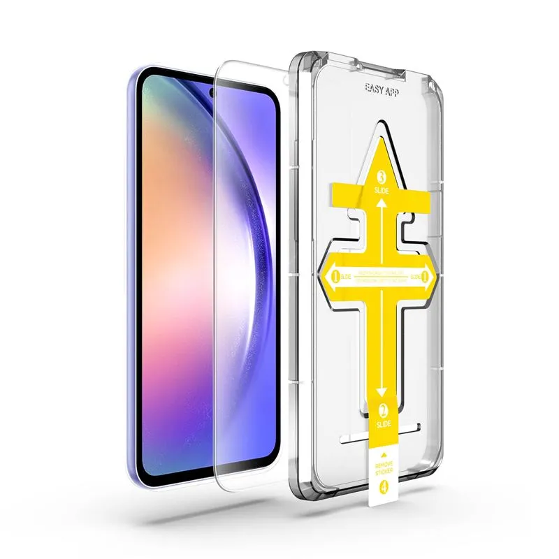 Folie sticla transparenta cu sistem de montare Mobile Origin Screen Guard compatibila cu Samsung Galaxy A55 5G