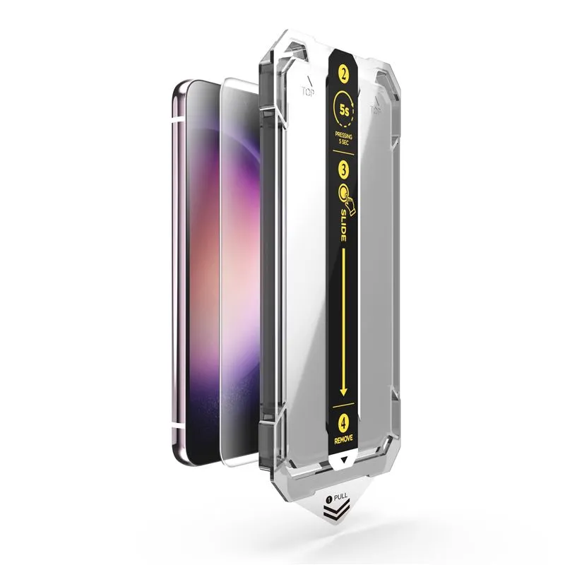 Folie sticla transparenta cu sistem de montare Mobile Origin Screen Guard compatibila cu Samsung Galaxy S24