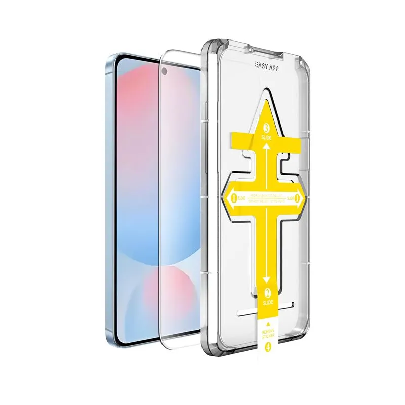 Folie sticla transparenta cu sistem de montare Mobile Origin Screen Guard compatibila cu Samsung Galaxy S24 FE