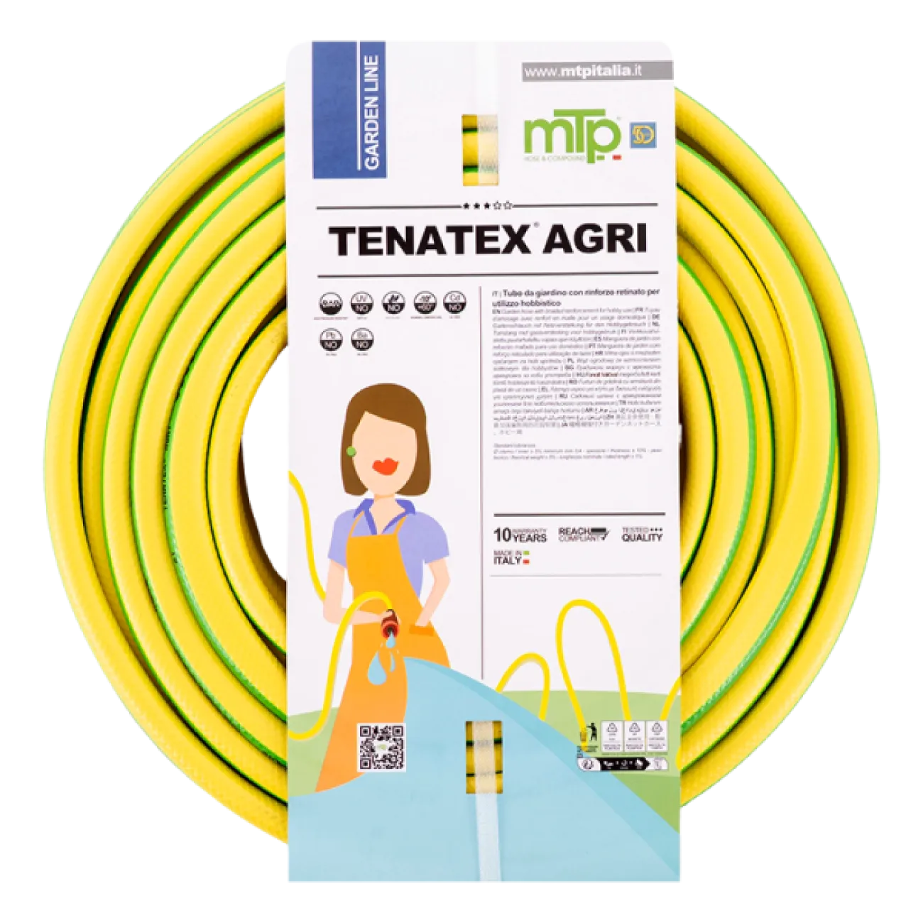 Furtun de gradina 3 straturi cu insertie, seria 311N, 1", rola de 25m, 8 bar, presiune max. 18 bar