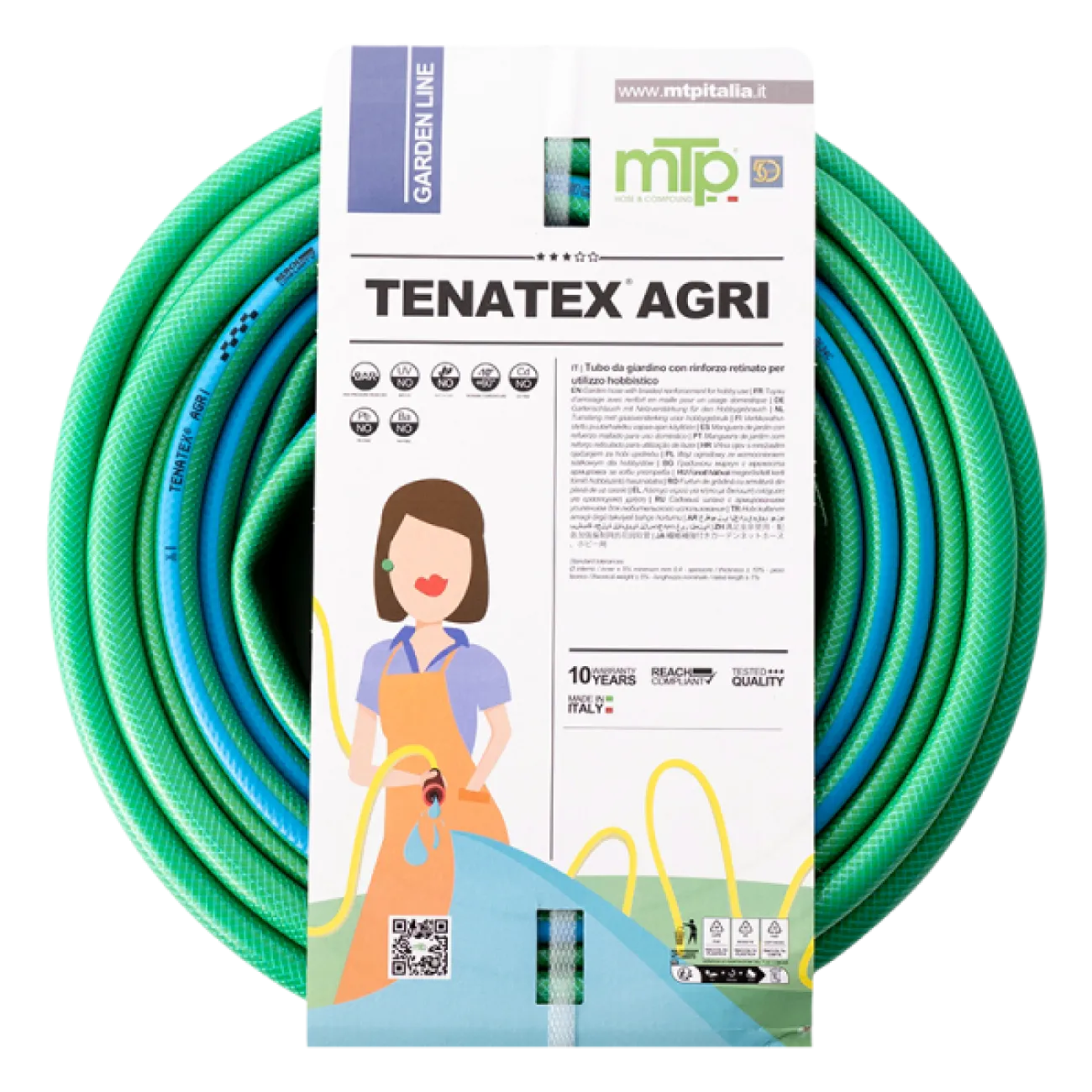 Furtun de gradina 4 straturi cu insertie, seria 312N, 3/4", rola de 50m, 7 bar, presiune max. 21 bar