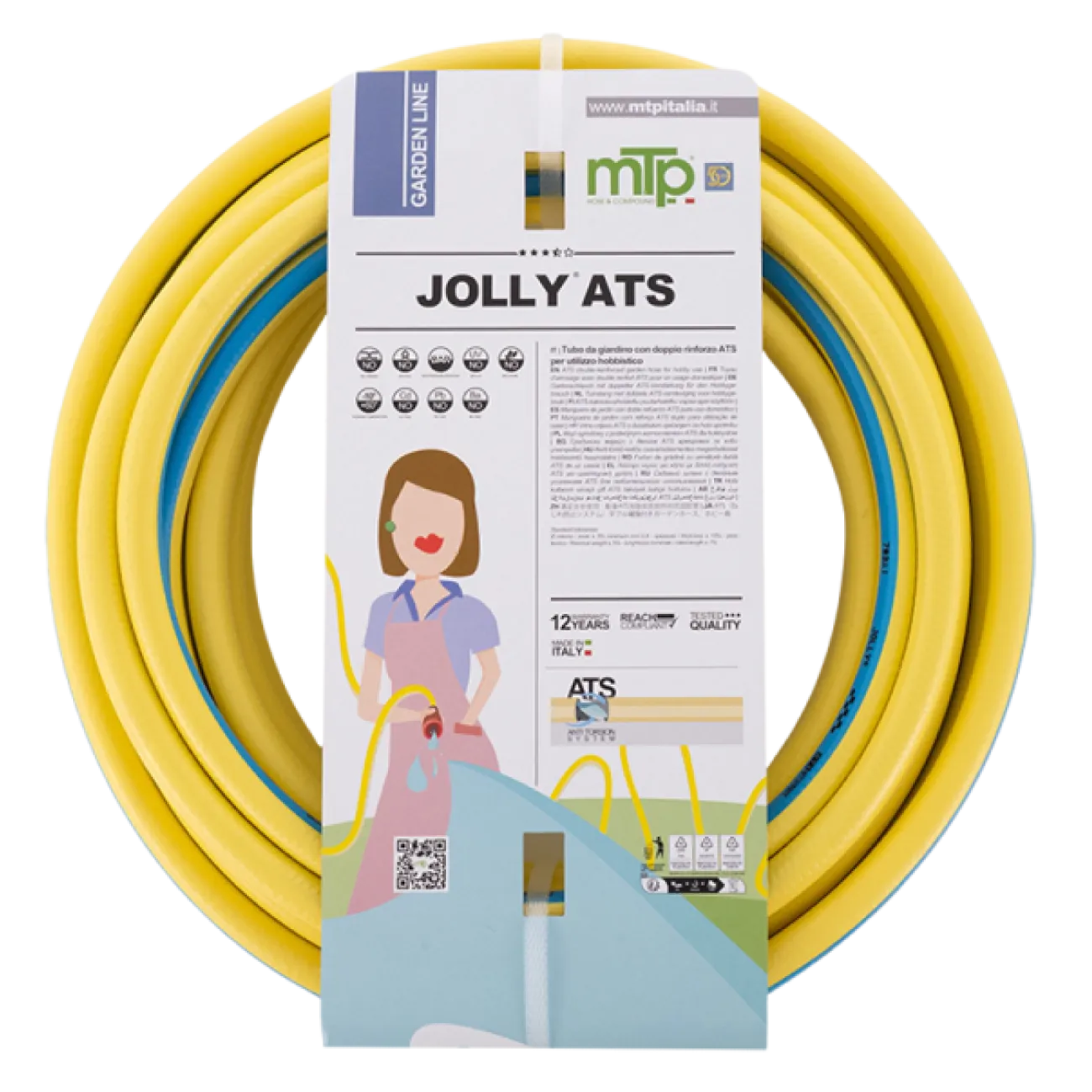 Furtun de gradina 5 straturi cu insertie, seria 313N, 1/2", rola de 25m, 8 bar, presiune max. 24 bar