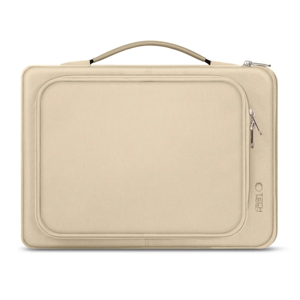 Geanta TECH-PROTECT Basic Bag compatibila cu laptop 15/16 inch Beige