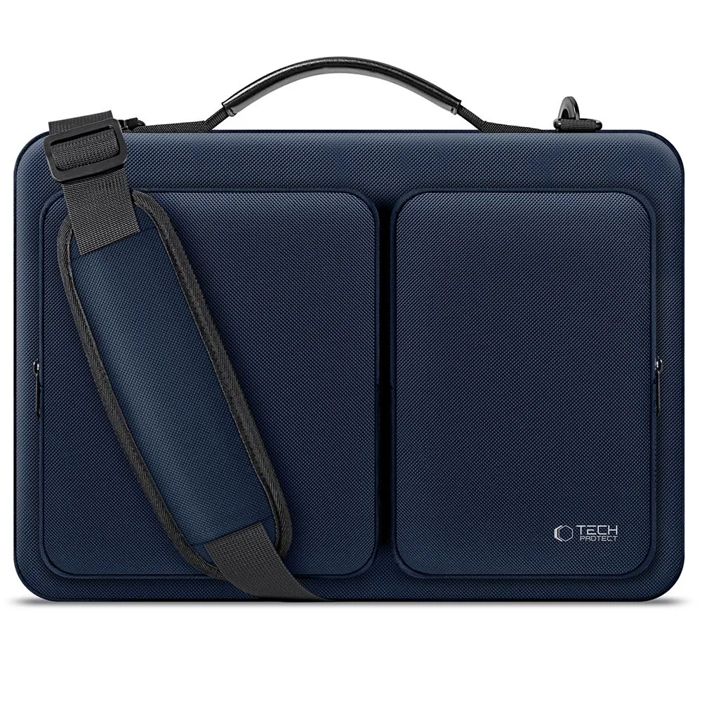 Geanta TECH-PROTECT Defender Bag compatibila cu laptop 13/14 inch Navy Blue