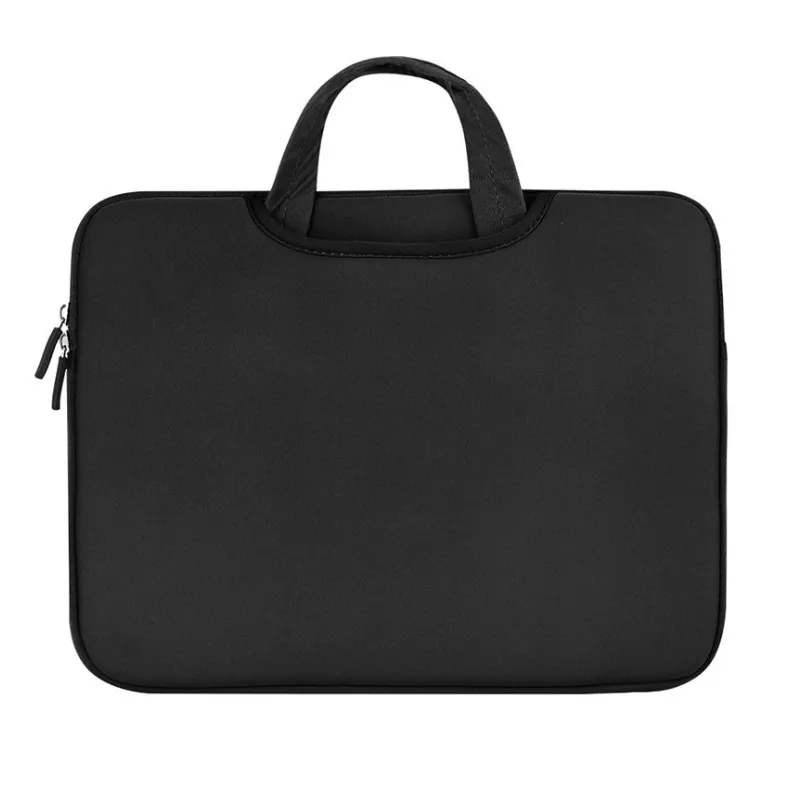 Geanta universala laptop 14 inch rezistenta la stropire din neopren, Negru