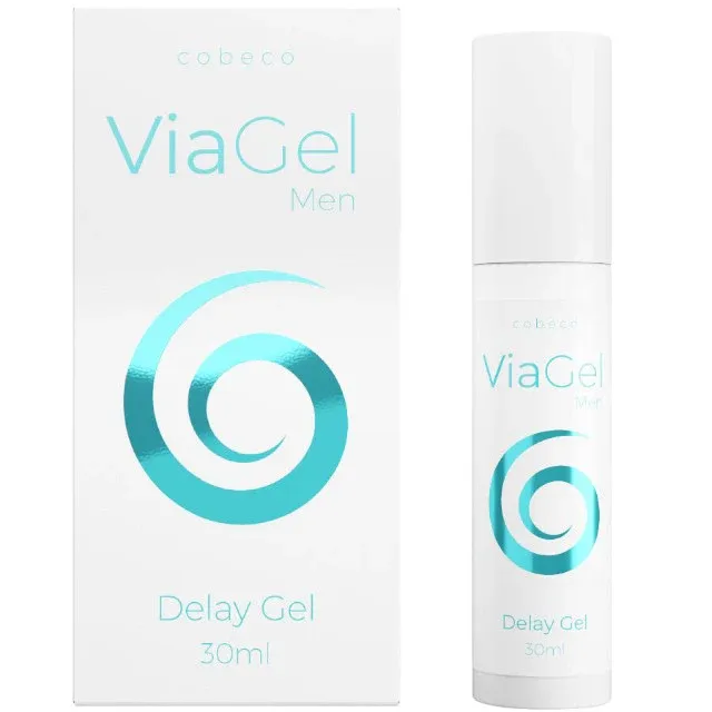 Gel COBECO ViaGel Men - Delay Gel, pentru întârzierea ejaculării, cu efect ușor de răcire, compatibil cu prezervative, 30 ml
