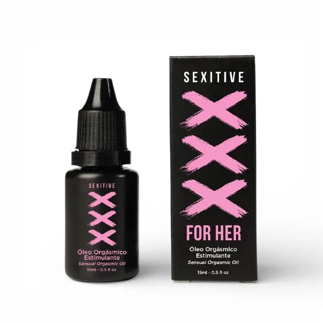 Gel intim SEXITIVE XXX For Her, susține stimularea clitoridiană, cu efect de încălzire, ingrediente naturale, textură mătăsoasă, 15 ml