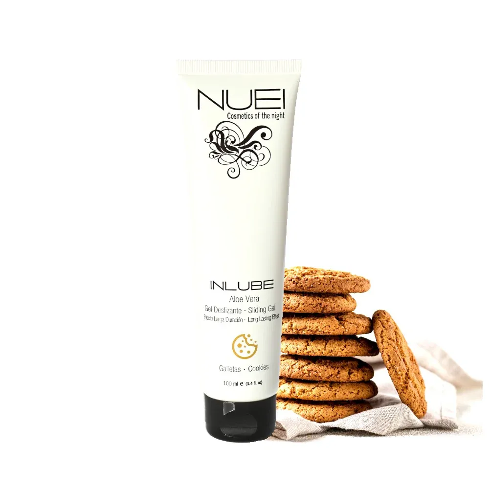 Gel Lubrifiant NUEI - INLUBE, pe baza de apa, aroma de Cookies, 100 ml