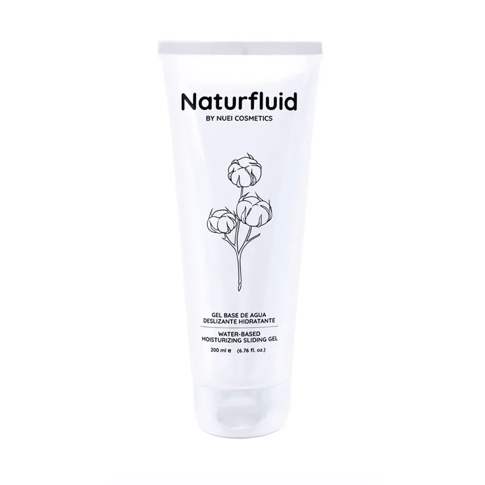 Gel Lubrifiant NUEI Naturfluid -Moisturizing Sliding, foarte alunecos, pe baza de apa, 200 ml