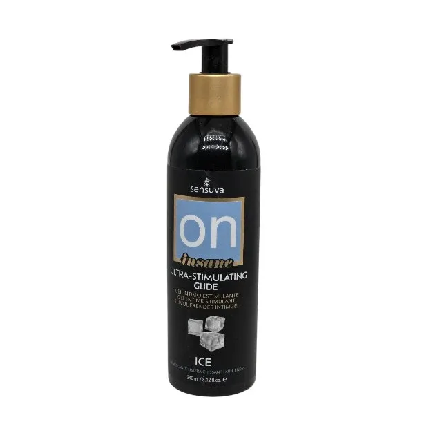 Gel lubrifiant Sensuva Ultra-Stimulating, pe baza de apa cu efect de racire si stimulare, 240 ml