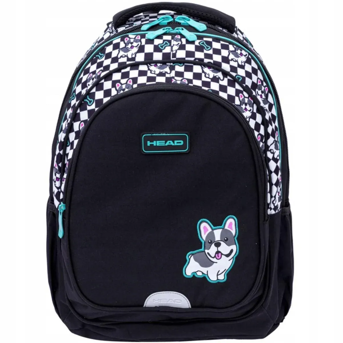 Ghiozdan cu 3 compartimente, Head, Cute Puppy