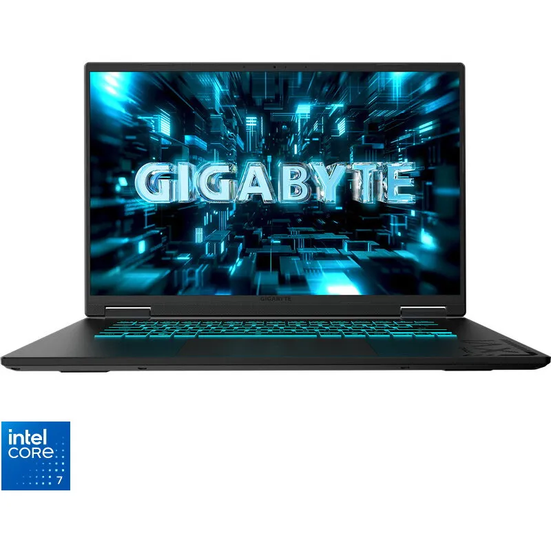 Gigabyte Laptop Gaming Gigabyte A16 Pro, QHD+ 16 inch, Intel Core 7 240H, 32GB RAM, 1TB SSD, RTX 5080, Windows 11 Home, Negru