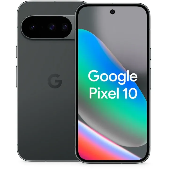 Google Telefon mobil Google Pixel 10, Dual SIM, 256GB, 12GB RAM, 5G, Obsidian