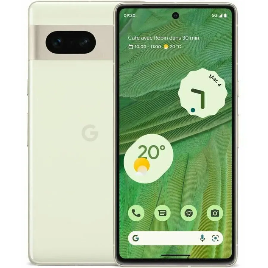 Google Telefon mobil Google Pixel 7, 256GB, 8GB RAM, 5G, Lemongrass, Verde