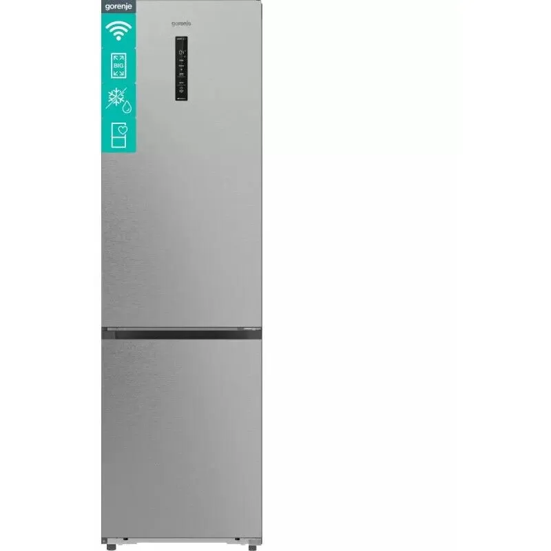 Gorenje Combina frigorifica Gorenje NRB620E61X4WFE, 413L, Clasa E, Inox