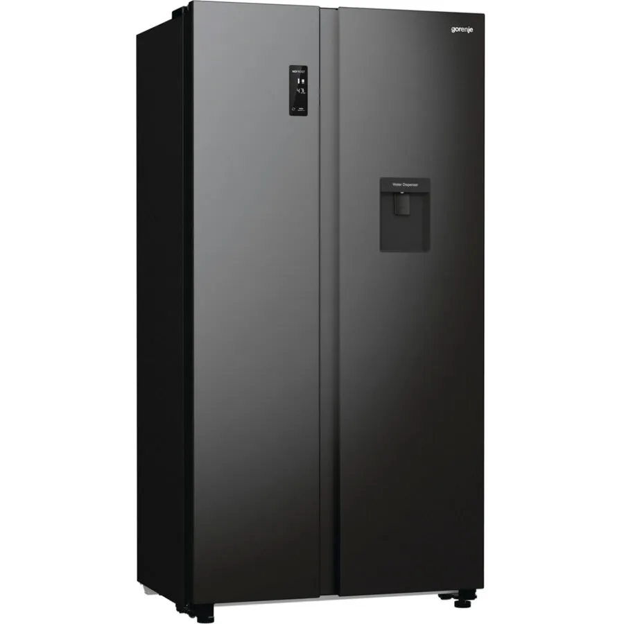 Gorenje Frigider Side-by-Side Gorenje NRR9185EABXLWD, 547 l, clasa energetica E, Dozator apa, ConvertActive, No Frost, MultiAirflow, Otel inoxidabil inchis
