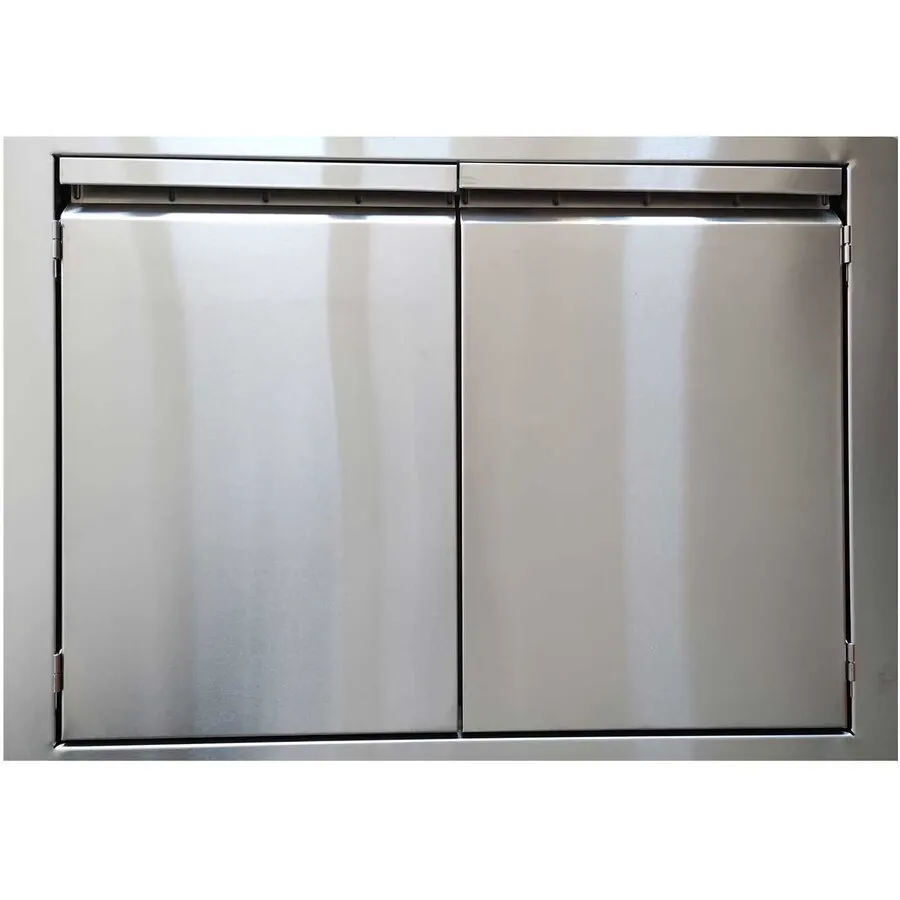 Grandhall&nbsp;Grandpro Usa din inox cu cadru built-in, 81 x 57 x 4 cm, pentru insula si bucatarie exterioara, Grandhall A08001005T Elite 4B, Argintiu