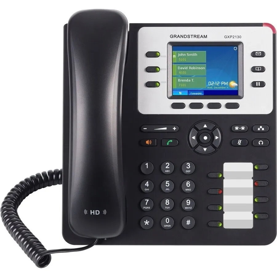 Grandstream Grandstream GXP2130 v2 Cu fir Telefon IP 3 linii Negru