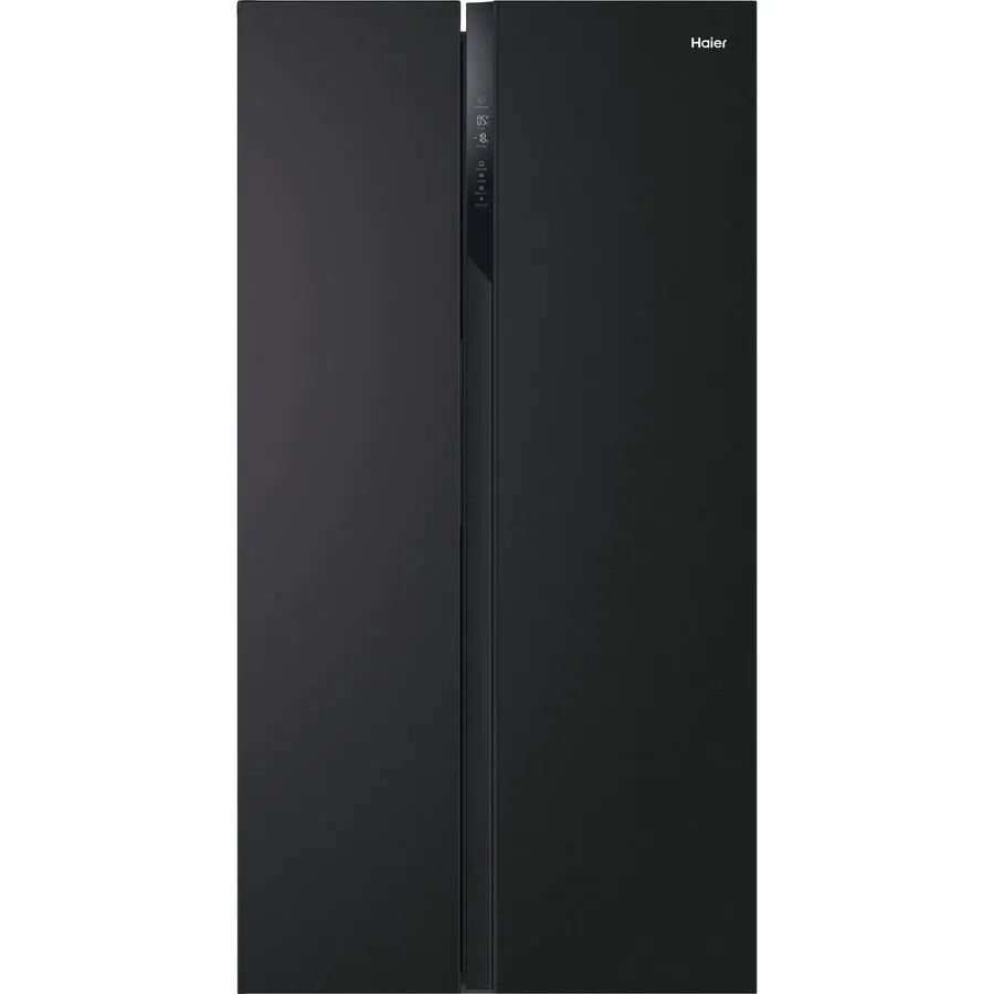 HAIER Frigider Side by side Haier HSR3918ENPB, 528 l, Total No Frost, Motor Inverter, Multi Air Flow, Display, Super cooling, Super freezing, Clasa E, H 177 cm, Negru