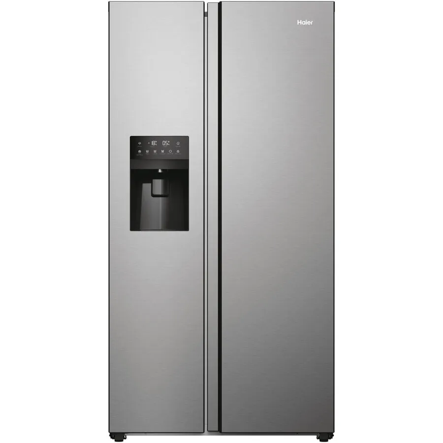 HAIER Side by Side Haier HSR5918DIMP, 511L, Clasa D , H 177 cm, Platinum Inox