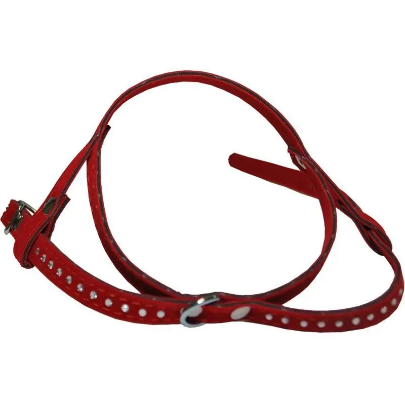 Ham Velur pentru Caini Milan Strasuri 1 Rand 30 cm