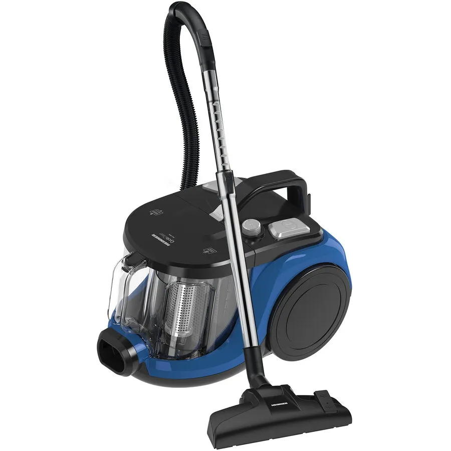 HEINNER Aspirator fara sac Heinner CycloClean HVC-MC850BL, 850W, putere aspirare 170W, filtru HEPA 12, recipient praf: 2L, tub telescopic metalic, Albastru-Negru
