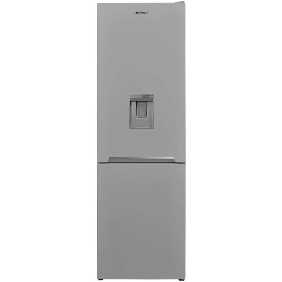 HEINNER Combina frigorifica Heinner HCNF-V291SWDE++, 294 l, No Frost Multicooling, Clasa E, Freezer Shield, Iluminare LED, functie ECO, H 186 cm, Argintiu