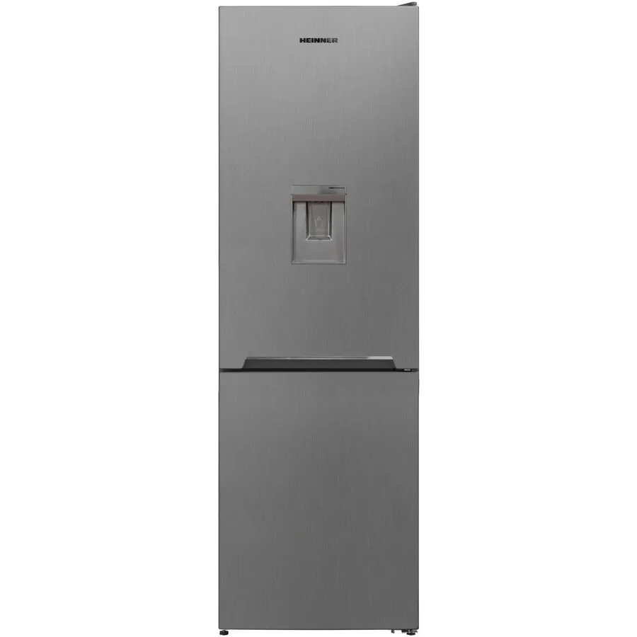 HEINNER Combina frigorifica Heinner HCNF-V291XWDE++, 294 l, Clasa E, No Frost, Display interior, Dozator apa, Freezer Shield, Iluminare LED, Control electronic, H 186 cm, Inox