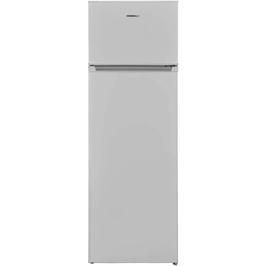 HEINNER Frigider cu doua usi Heinner HF-V242SE++, 242 l, Less Frost, Clasa E, Control mecanic, Iluminare LED, H 160 cm, Argintiu