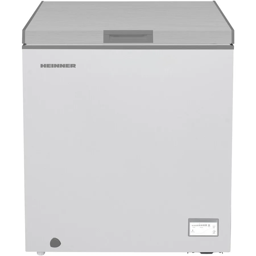 HEINNER Lada frigorifica Heinner HCF-HM145CSE++, 142 l, Clasa E, Convertibila Frigider/Congelator, Control electronic, Argintiu