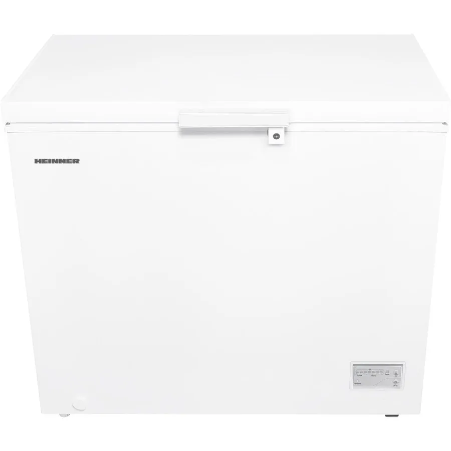 HEINNER Lada frigorifica Heinner HCF-HM246INVCD, 246 l, Clasa D, Compresor inverter, Control electronic, Convertibila frigider/congelator, 1 cos, Maner cu incuietoare, Rezistenta la frig, Waterproof Display, Alb