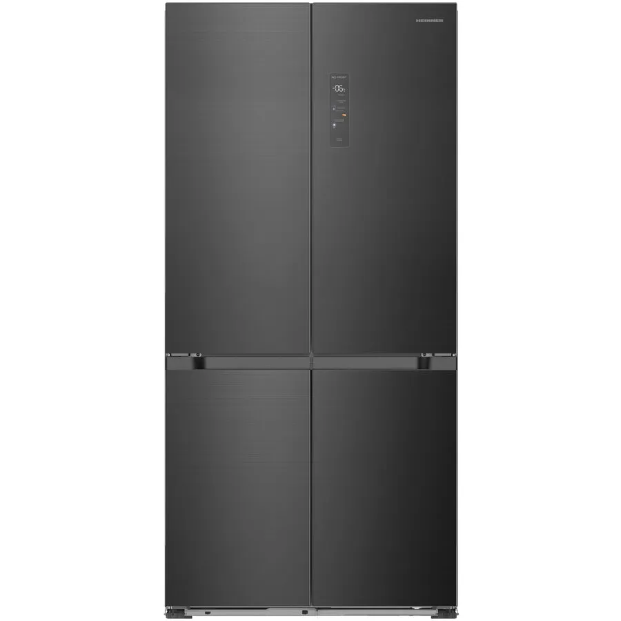 HEINNER Side by side Multi-Door Heinner HSBS-HM505MDSINFDXE++, 505 l, SLOT-IN, No Frost, Compresor Inverter, Clasa E, MultiAirflow, InoxCool, MultiClimate, Compartiment convertibil frigider/congelator, H 190,2 cm, Dark Inox