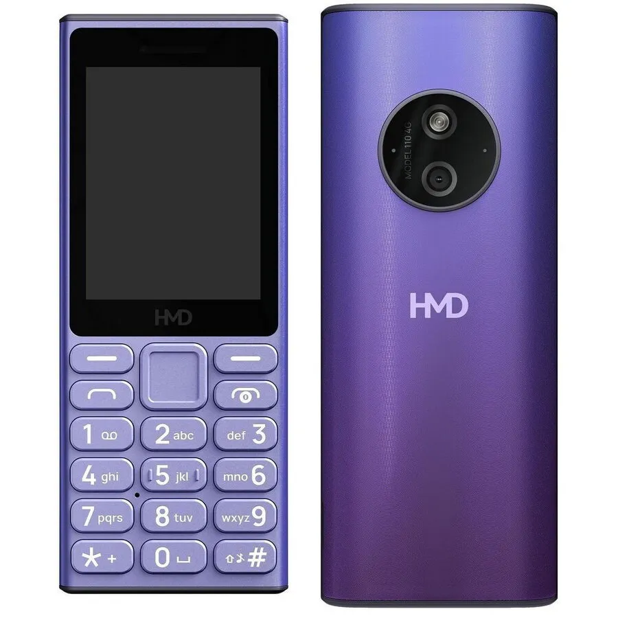 HMD Telefon mobil HMD 110, TA-1662, procesor Unisoc T127, 64 MB RAM, Dual Sim, baterie 1450 mAh, 4G, Albastru