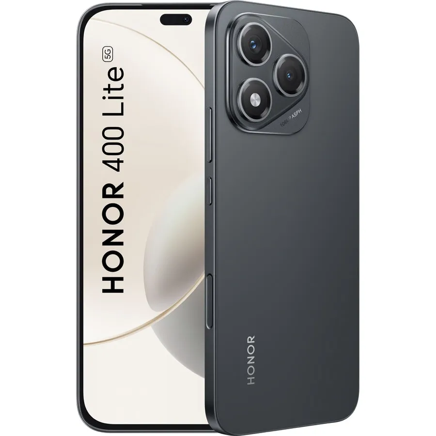 Honor Telefon Mobil HONOR 400 Lite, Procesor Mediatek Dimensity 7025 Ultra Octa-Core, AMOLED Touchscreen 6.7, 8GB RAM, 256GB Flash, Camera Duala 108+5MP, Wi-Fi, 5G, Dual Sim, Android, Negru