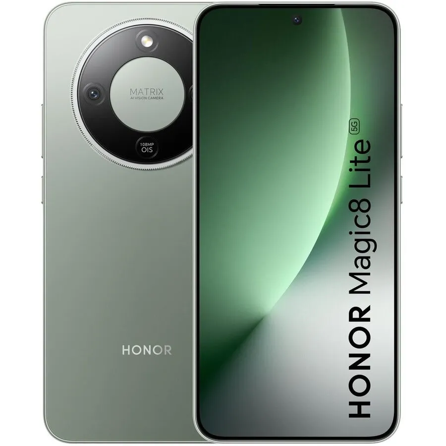 Honor Telefon mobil Honor Magic 8 Lite, 8GB RAM, 256GB, 5G, Dual SIM, Qualcomm Snapdragon 6 Gen 4, Verde