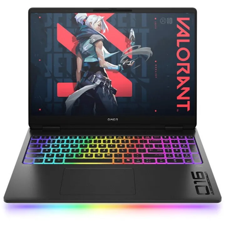 HP Laptop Gaming HP Omen 16-ak0006nn, procesor AMD Ryzen™ AI 9 HX 375 pana la 5.1GHz, 16 inch, 2.5K, 16GB DDR5 RAM, 1TB SSD, NVIDIA® GeForce RTX™ 5070 Ti 12GB GDDR7, Free DOS, Negru