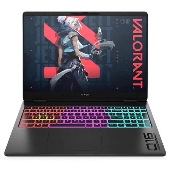 HP Laptop Gaming HP Omen 16-ak0014nn, procesor AMD Ryzen™ AI 9 HX 375 pana la 5.1GHz, 16 inch, 2.5K, 16GB DDR5 RAM, 1TB SSD, NVIDIA® GeForce RTX™ 5070 8GB GDDR7, Free DOS, Negru