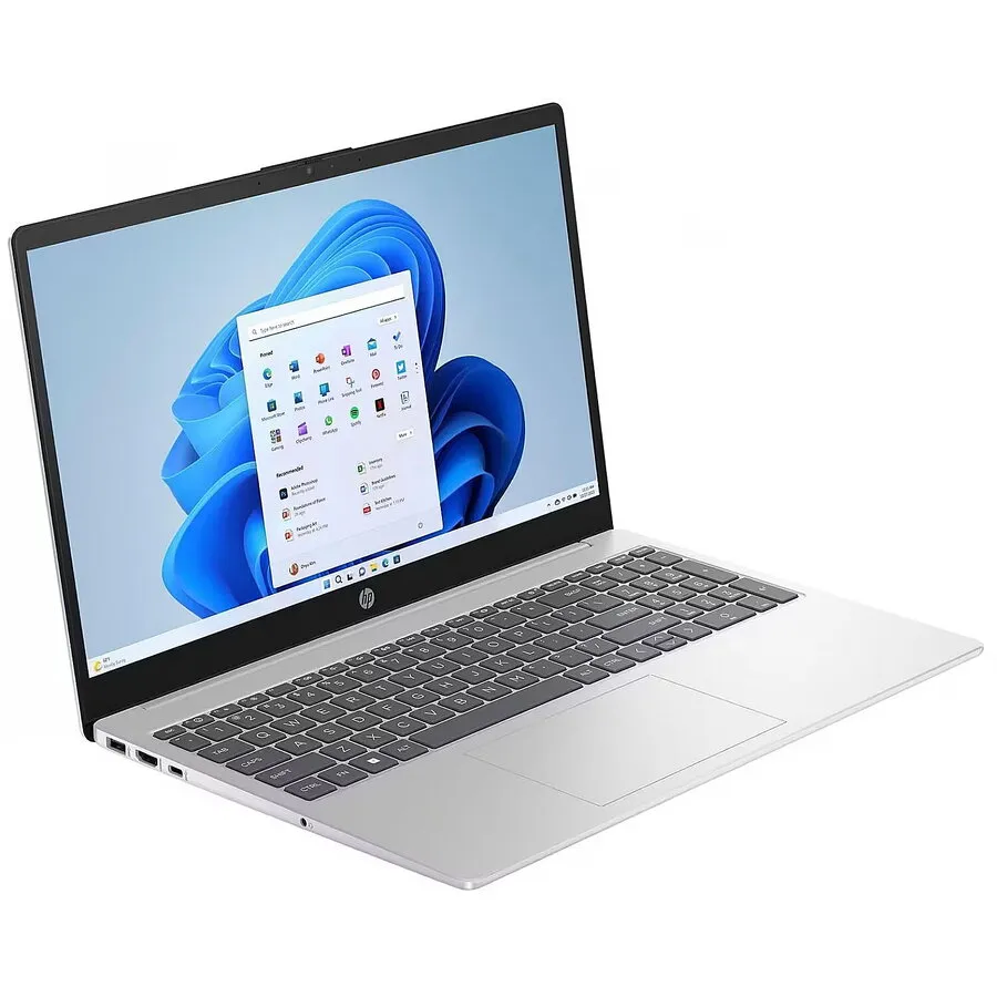 HP Laptop HP 15-fd0217nw, Intel Core i3-N305, 15.6 inch, RAM 8 GB, SSD 512 GB, Intel UHD Graphics, Windows 11, Argintiu