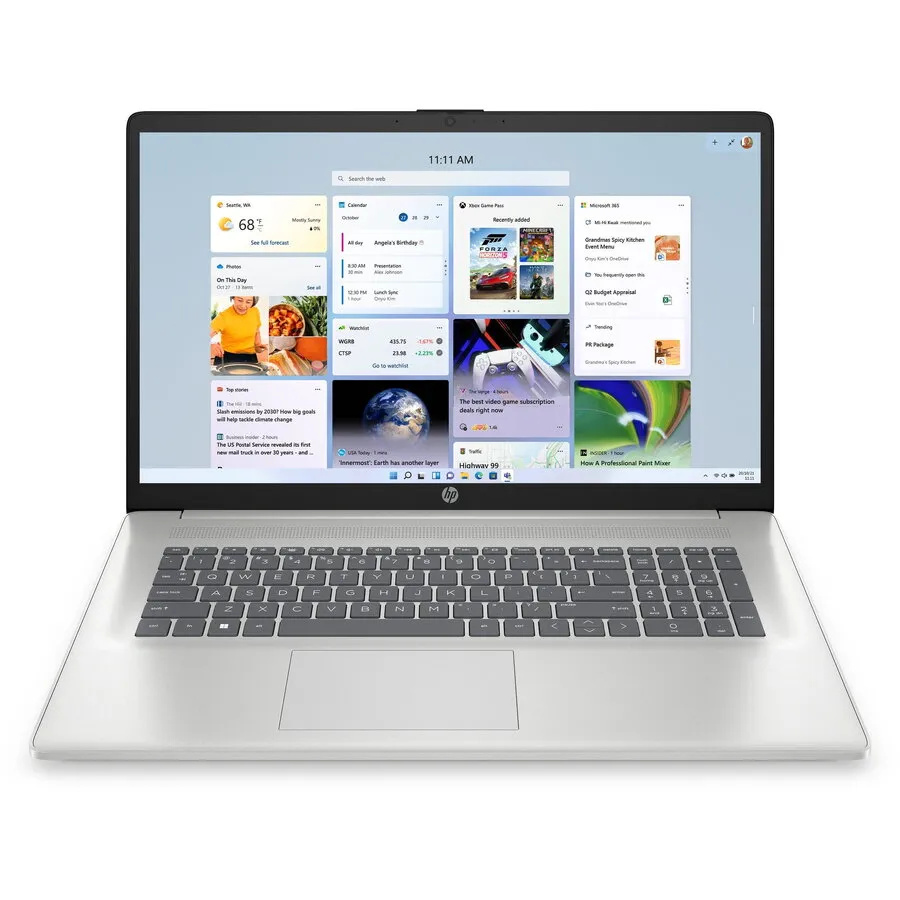 HP Laptop HP 17-cp3114nw, 17.3 inch 1920 x 1080, AMD Ryzen 7 7730U, 16 GB DDR4, 512 GB SSD, AMD Radeon Graphics, Windows 11 Home, Silver