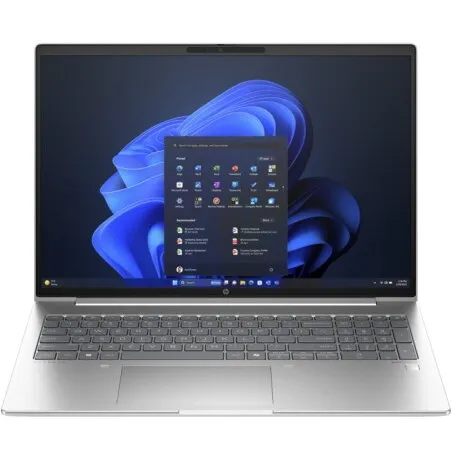 HP Laptop HP 465 G11, AMD Ryzen 5 7535U, 16 inch WUXGA, 16GB RAM, 512GB SSD, Windows 11 Pro, Argintiu (Tastatura US) (INT Keyboard)