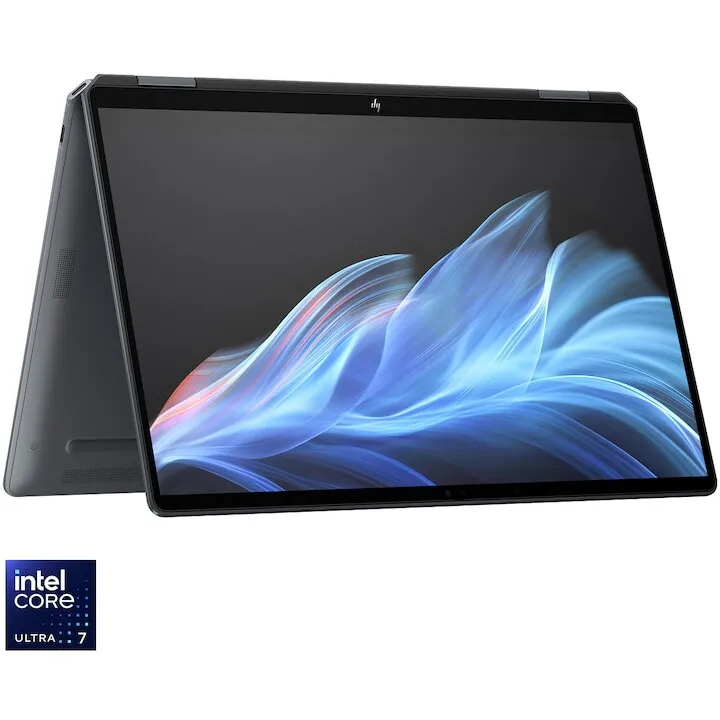 HP Laptop HP OmniBook Ultra Flip14-fh0000nn, procesor Intel® Core™ Ultra 7-256V pana la 4.8GHz, 14 inch, TOUCH, 2.8K, 16GB DDR5 RAM, 1TB SSD, Intel® Arc™ Graphics, Windows 11 Home, Gri