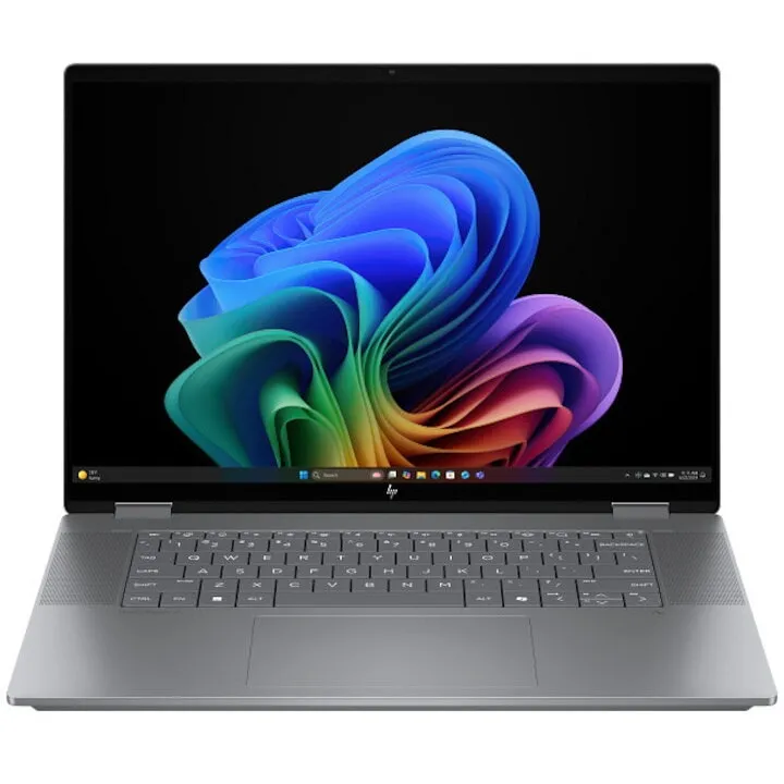 HP Laptop HP OmniBook X Flip 16-ar0016nn, procesor AMD Ryzen™ AI 7 350 pana la 5.0GHz, 16 inch,  TOUCH, 2K, 24GB DDR5 RAM, 1TB SSD, AMD Radeon™ 860M Graphics, Windows 11 Home, Argintiu