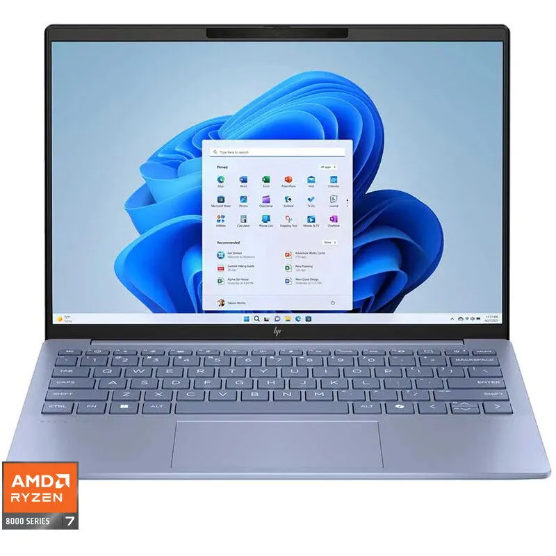 HP Laptop HP Pavilion Aero 13-bg0036nn, AMD Ryzen 7 8840U, 13.3 inch WQXGA, 16GB LPDDR5X, 1TB SSD, AMD Radeon 780M, Windows 11 Home, Albastru deschis (INT Keyboard)