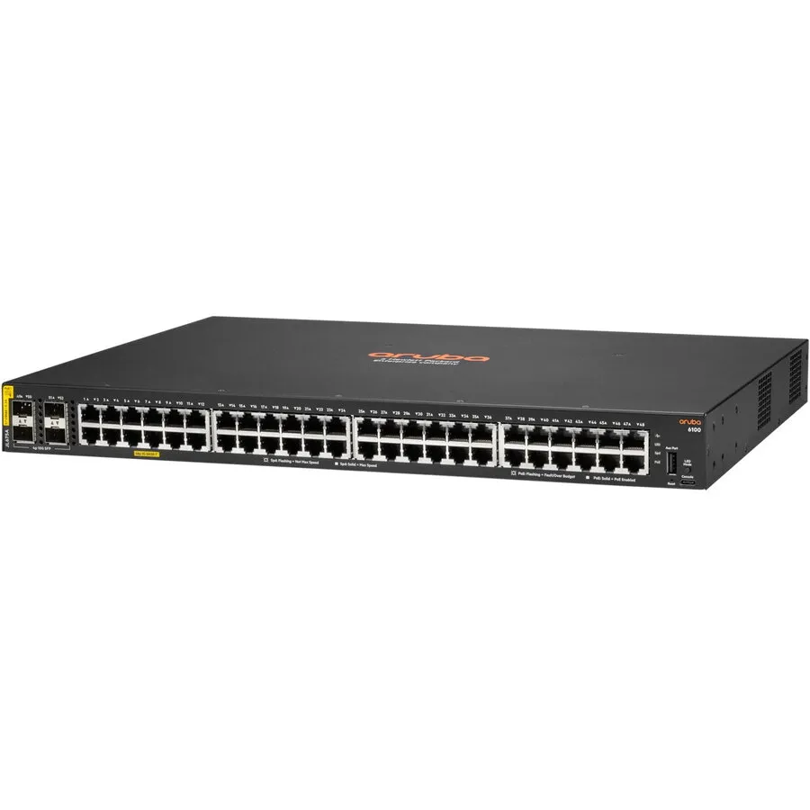 HP Switch HP Aruba 6100, 48 Porturi, Gigabit, PoE