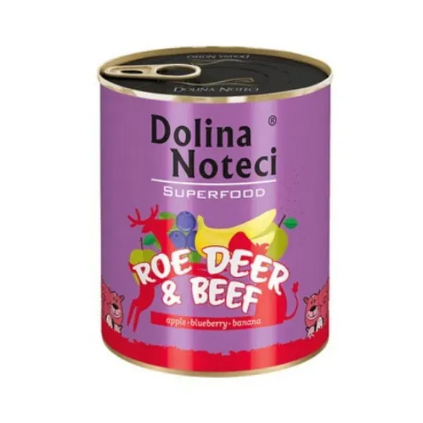 Hrana umeda caini, Dolina Noteci Superfood Caprioara si Vita, 800 g